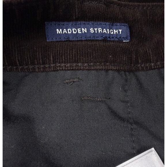 Chaps Denim Corduroy Pants Women 14 Brown Stretch Mid-Rise Classic Preppy - Picture 6 of 10